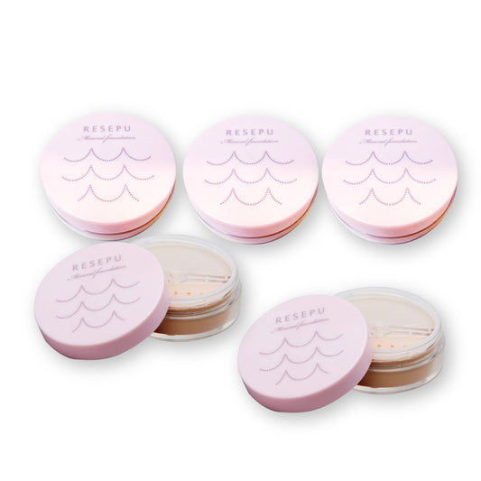 RESEPU ミネラルファンデーション(5個セット)